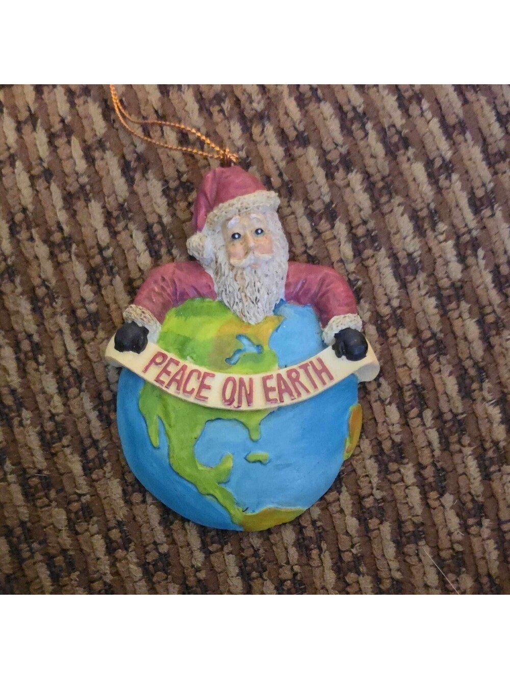 1994 Biolage Christmas Ornament Santa Peace on Earth